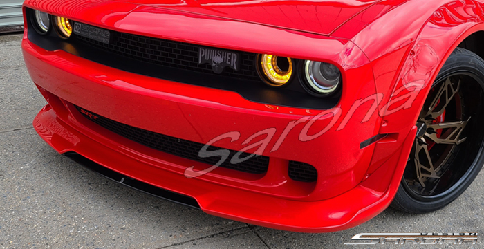 Custom Dodge Challenger  Coupe Front Add-on Lip (2015 - 2023) - $790.00 (Part #DG-048-FA)